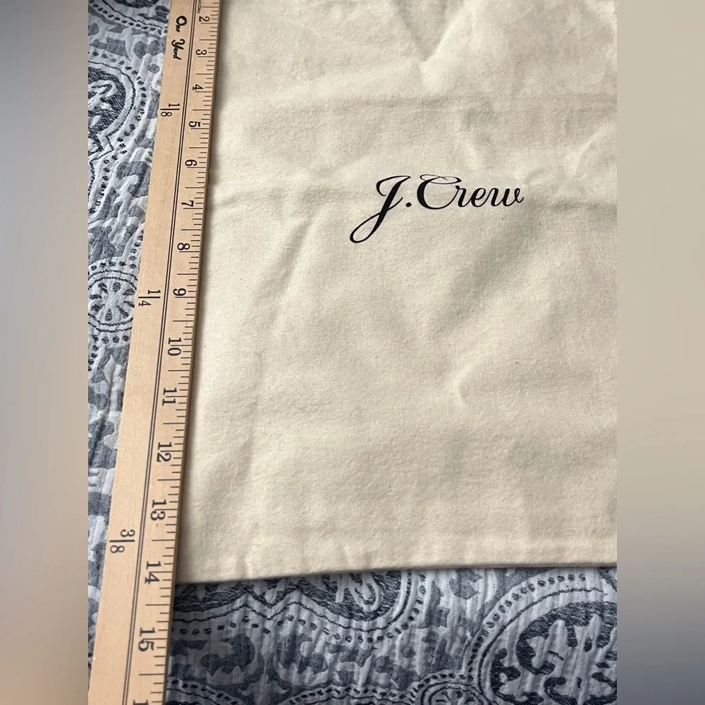 J. Crew Beige Cotton Storage Dust Bag 10x14